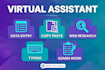 be your virtual assistant for data entry, web research, copy paste