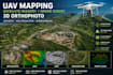 create professional uav mapping, satellite imagery, drone survey, 3d orthophoto