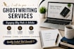 write engaging blog posts and articles as a ghost writer