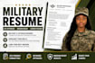 write professional military resumes