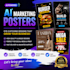 professional ai marketing posters for your business