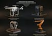 do 3d hard surface modeling mechanical cad product design game prop model