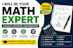 be your math expert for calculus, statistics , advanced math