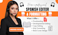 copy edit, developmental edit, proofread and format your spanish ebook for kdp