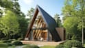 create modern tiny house cabin and small house 3d design