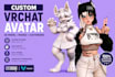 custom vrchat avatar vtuber 3d character texture rig with advanced customization