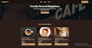 create a modern HTML CSS javascript landing page