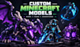 create custom minecraft blockbench models, mobs, items and animations