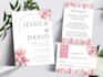 design wedding invitation card save the date and rsvp editable canva template