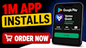 do 10k app install users, app promo video, mobile app promotion