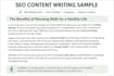 write engaging and SEO friendly website content