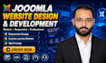 design and develop a modern responsive joomla website