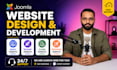 design and develop a modern responsive joomla website