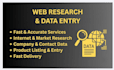 do internet research, web research, and data entry expert