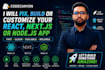 fix bugs and errors in your react nextjs or nodejs application