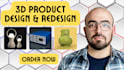 reverse engineer mechanical parts, industrial and wearable 3d cad product design