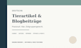 write german pet articles and blog posts