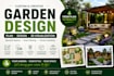 do custom garden design, landscaping plan and 3d visualization gartengestaltung