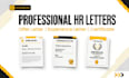 design professional HR certificate,and experience letter
