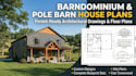 design barndominium plans, pole barn house plans and permit drawings