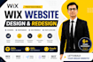 create wix website, redesign wix website, wix website design, wix changes, fix