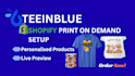 setup teeinblue and customily product personalizer for your shopify pod store