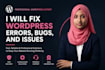 fix wordpress website errors, bugs, and issues