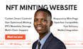 develop your nft minting website with smart contract and wallet integration