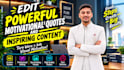 edit viral motivational reels, shorts with hooks, captions, sfx
