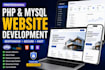 evelop a responsive PHP website with database and admin panel