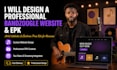 design a professional bandzoogle website and epk for musicians