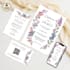 design eco friendly digital wedding invitation suite with qr code rsvp