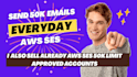provide AWS ses SMTP, sendgrid, postmark server with that limits you need