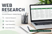 do web research, data collection and internet research
