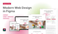 design a modern website UI in figma
