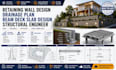 retaining wall design, drainage plan beam deck slab design structural engineer
