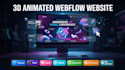 build an interactive 3d animated website with webflow, three js, gsap and webgl