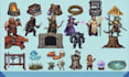 create custom pixel art character, sprite, game avatar and 2d pixel art