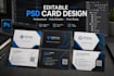 create editable PSD templates for business cards, badges