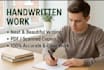 convert handwritten text to word doc and pdf file
