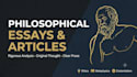 write insightful philosophical essays, blogs and articles