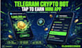 build telegram crypto bot, mini app and tap to earn game