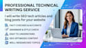 do SEO article writing, blog post writing, or content writing