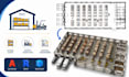 create warehouse racking layout, logistics facility plan industrial cad drawing