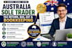prepare australia sole trader tax return, bas, gst and bookkeeping