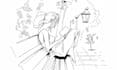 draw custom line art vintage hand drawn illustration