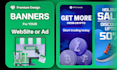 design professional web banners and banner ads