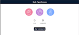 create a responsive interactive rock paper scissors or javascript mini game