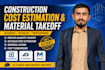 do construction cost estimation material takeoff on bluebeam, planswift