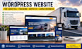 do wordpress logistics website trucking website dispatch website cargo website